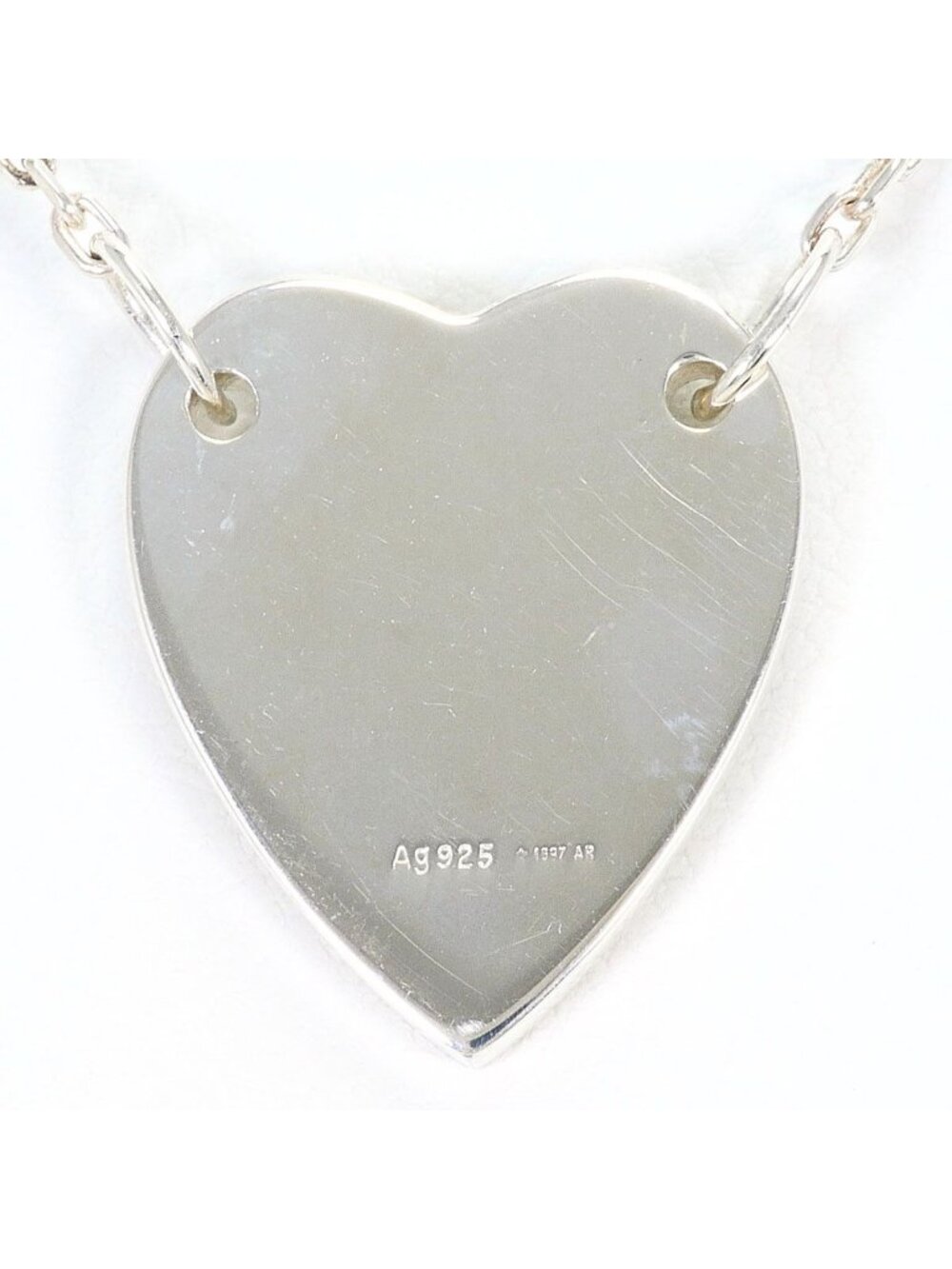 Gucci Trademark Heart 925 Sterling Silver Necklace 48 - Picture 3 of 6